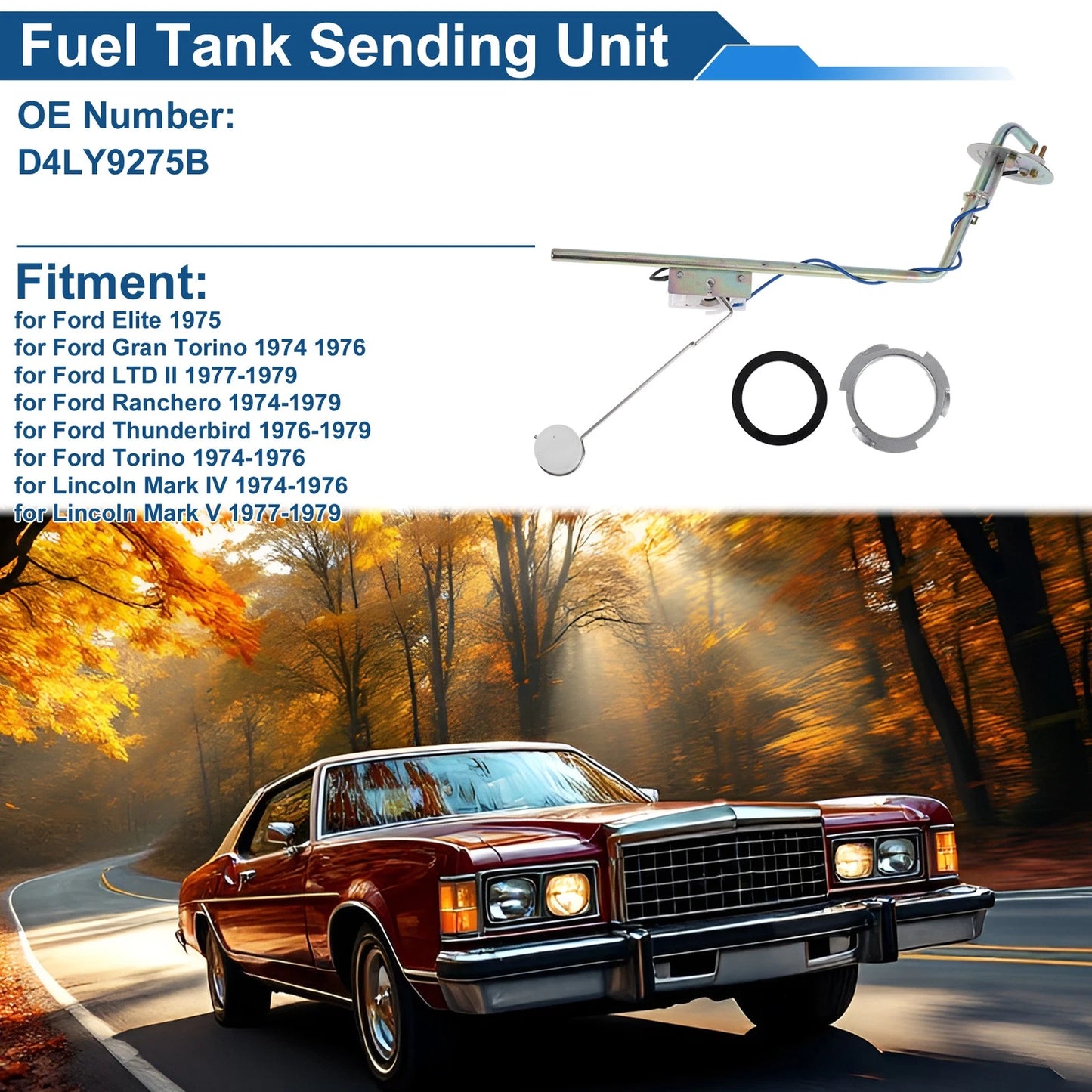 Fuel Level Sending Unit for Ford Elite (1975)