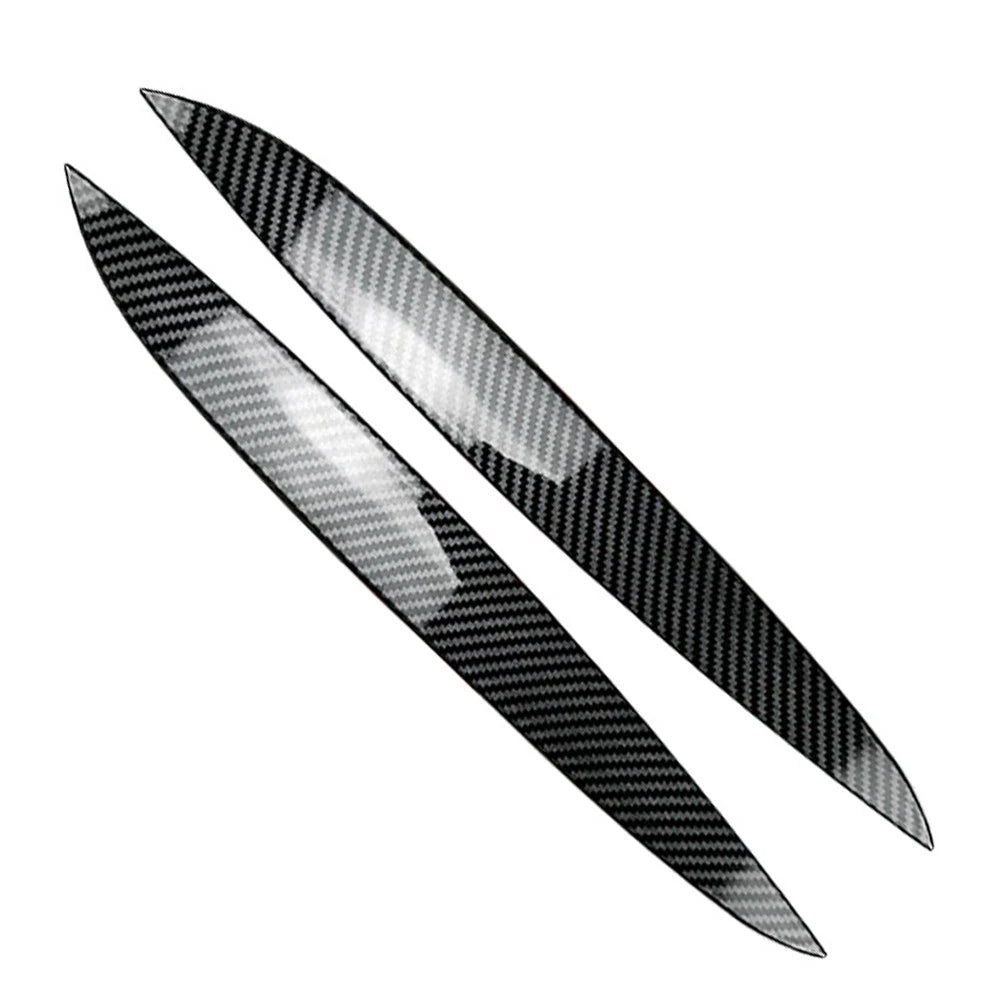 Carbon Fiber Black Headlight Eyebrow Eyelid Cover Trim for VW Golf MK4 (1997-2005)