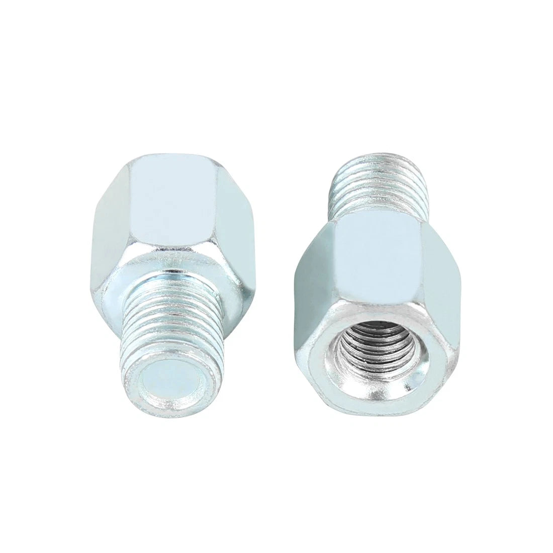 5pcs 8mm RH to 10mm LH Rearview Mirrors Adapter Silver Tone for Motorcycle Bike