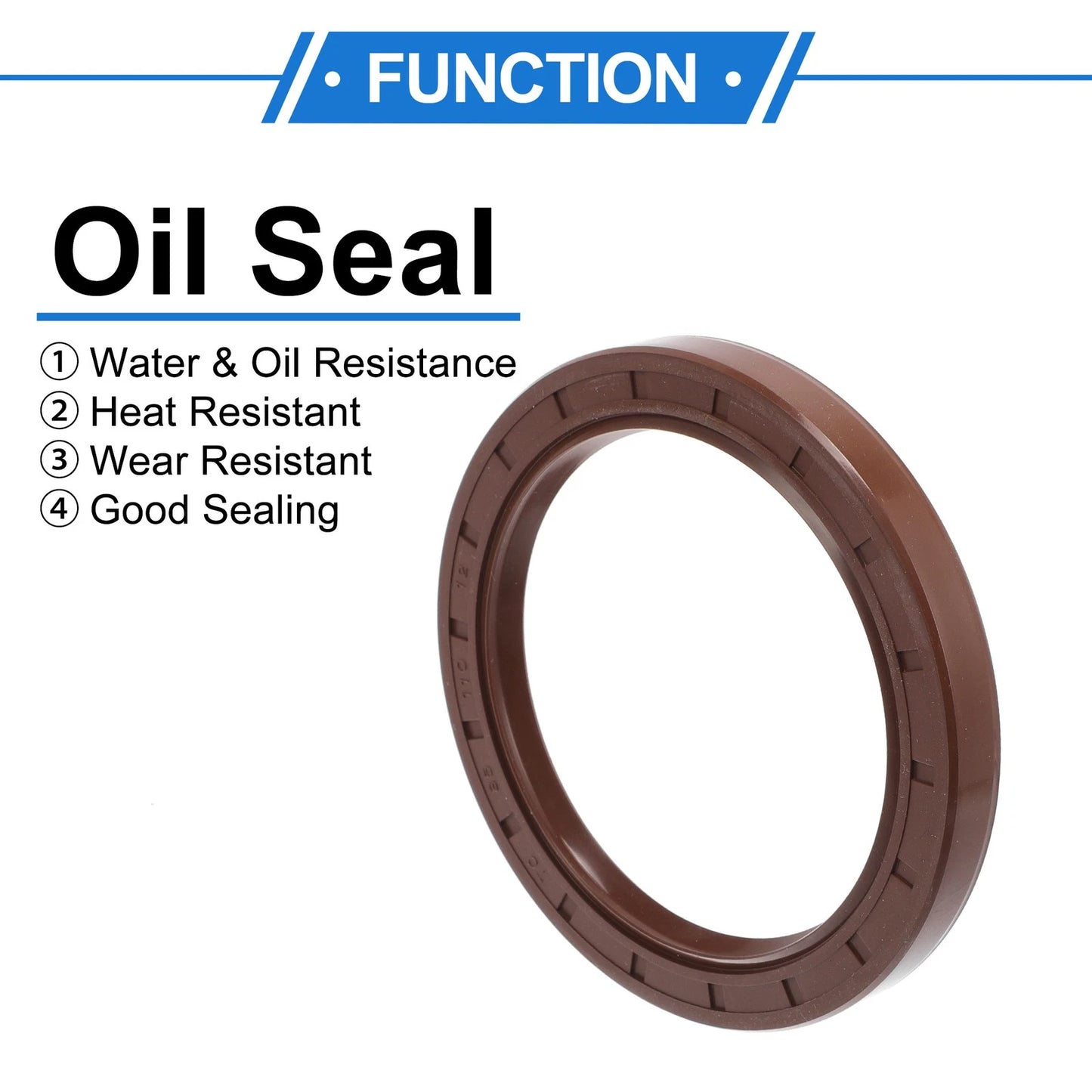 Oil Seal 85x110x12mm 2 x Seal Ring Rotary Shaft FKM Rubber for Make Model