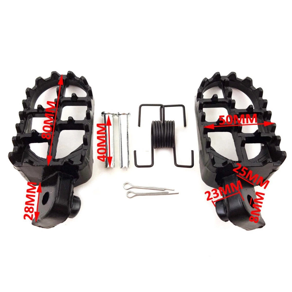 Foot Pegs Aluminium Brake Pedal Pads 2x for Motorcycle