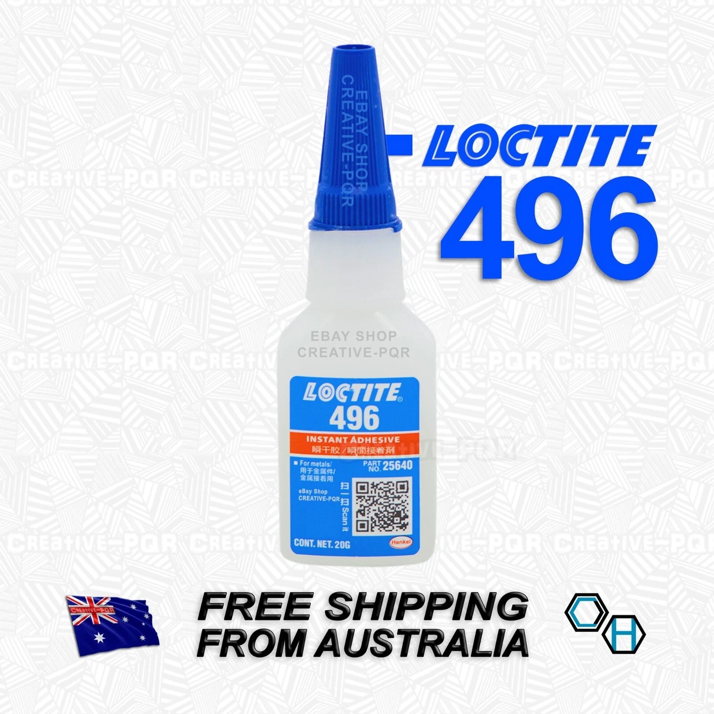 Loctite 496 20g Fast-Fix Low Viscosity Adhesive for Metal Bonding