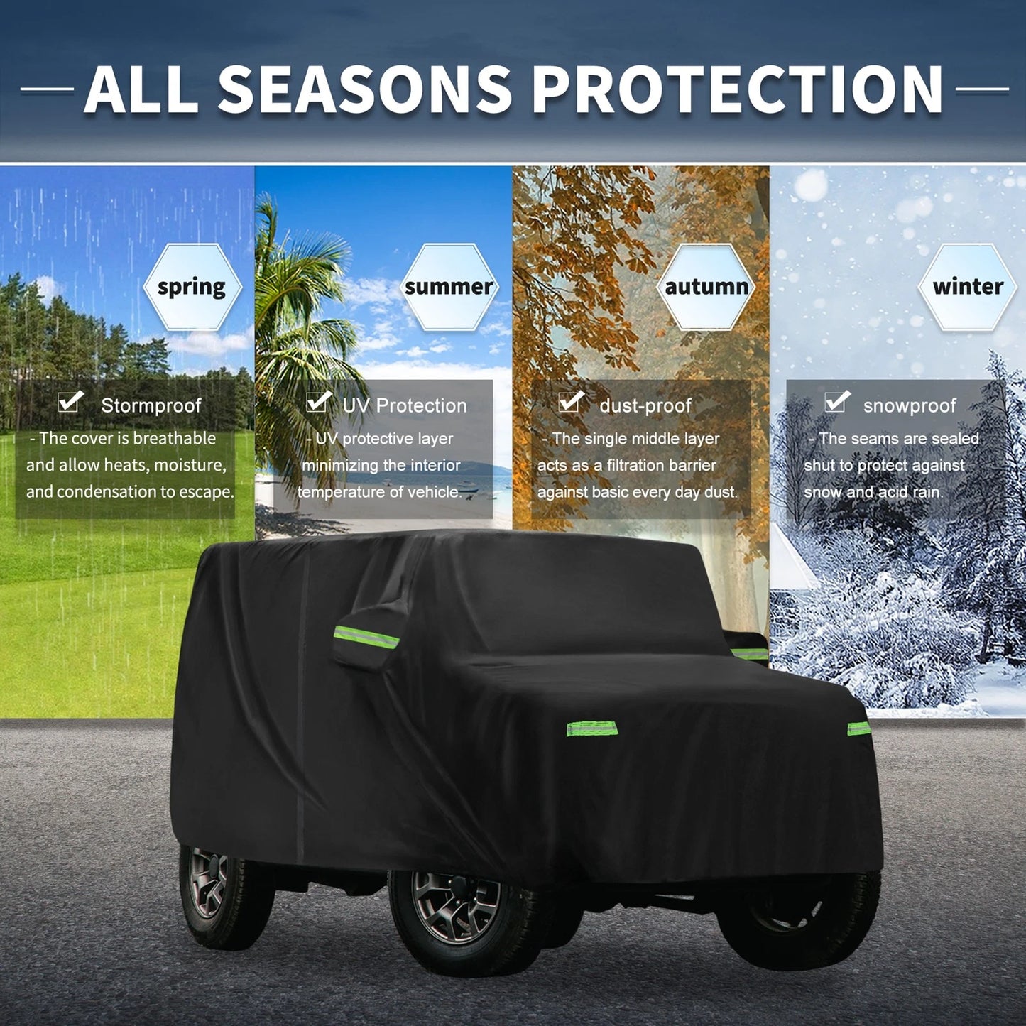Waterproof Car Cover with Windproof Buckle for Jimny JB64W/JB74W (2018-2023)