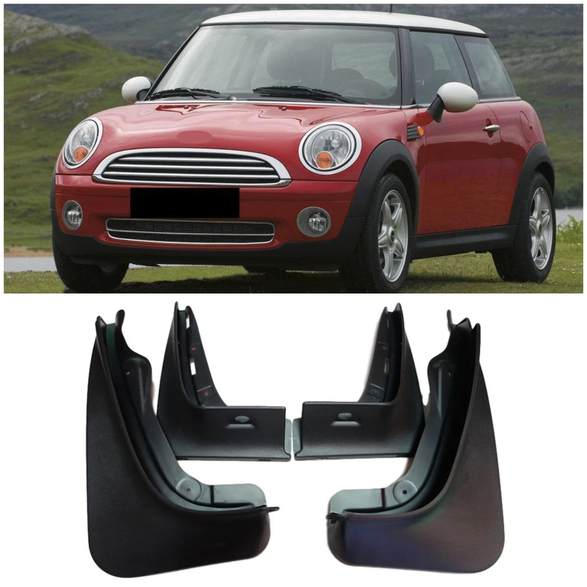 Mudguards Fender Splash Mud Flaps for Mini Cooper One R56 (2008-2014)