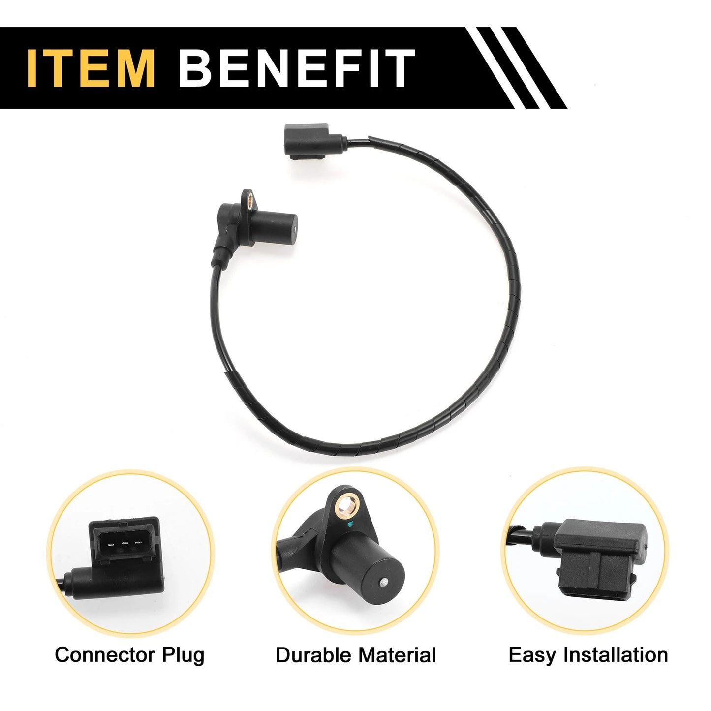 1 Pc Crankshaft Position Sensor for BMW E32 730i 730iL (1985-1989)