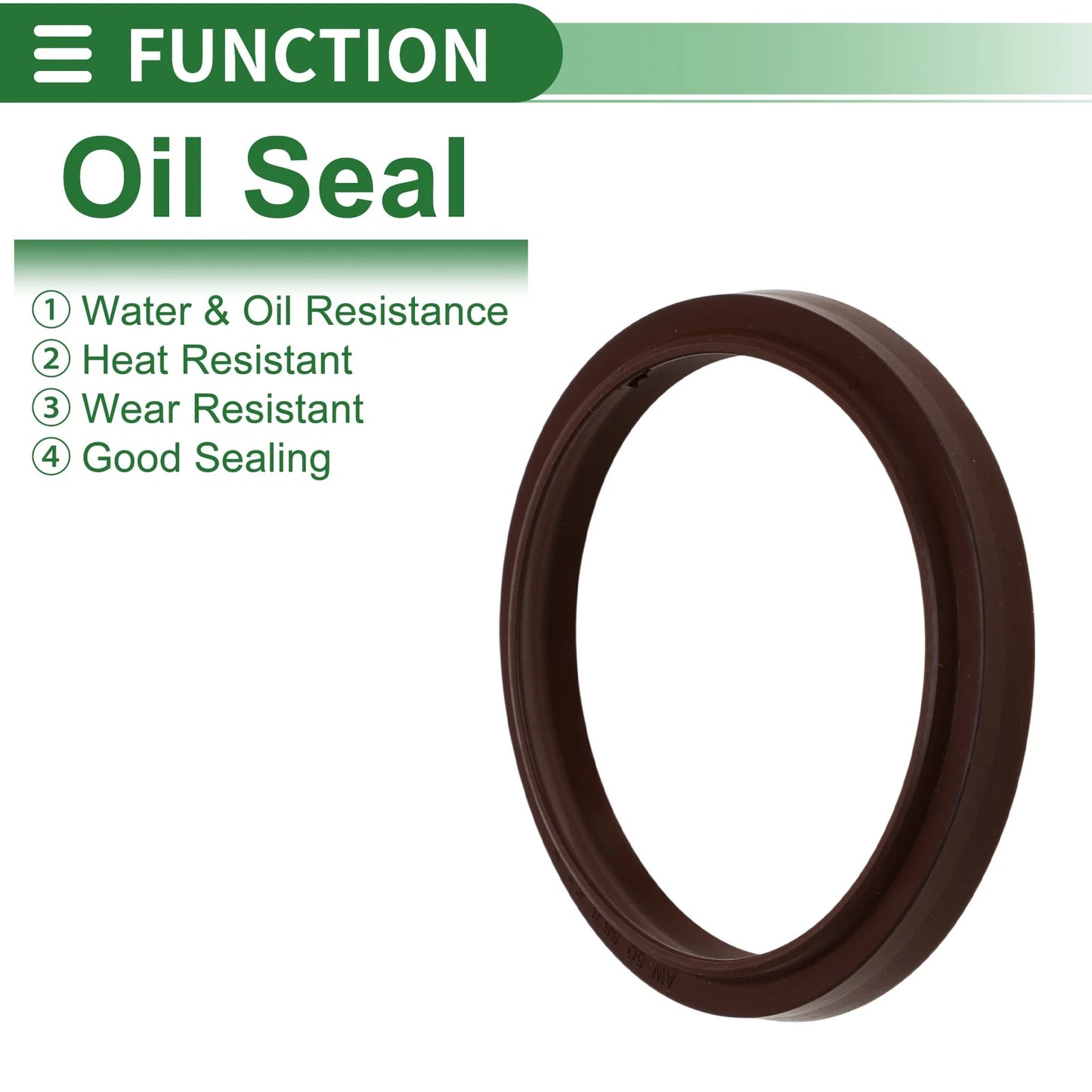 Oil Seal 50x58.6x5.3mm Brown 5 Pcs for Make Model