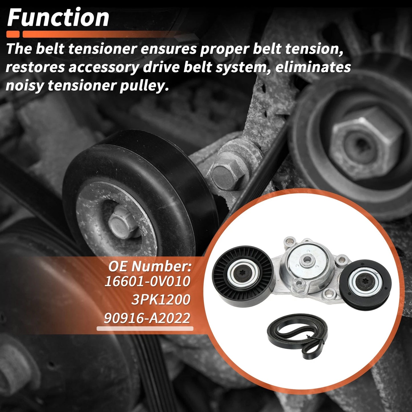 Drive Belt Tensioner for Toyota Camry 2010-2011 2.5L L4