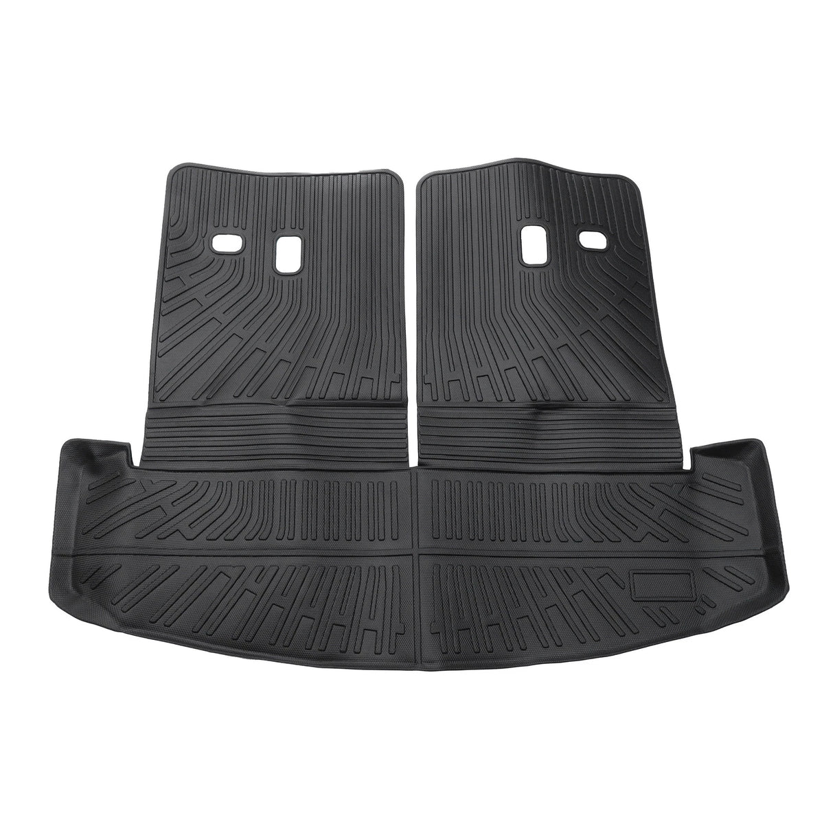 Cargo Liner Rear Trunk Mat for Hyundai Santa Fe (2024-2025) Stripe Pattern TPE