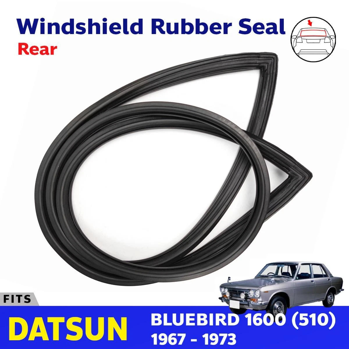Weatherstrip Windshield Rubber Rear Fits Datsun Bluebird 510 2D 4D SED 67-72 D11