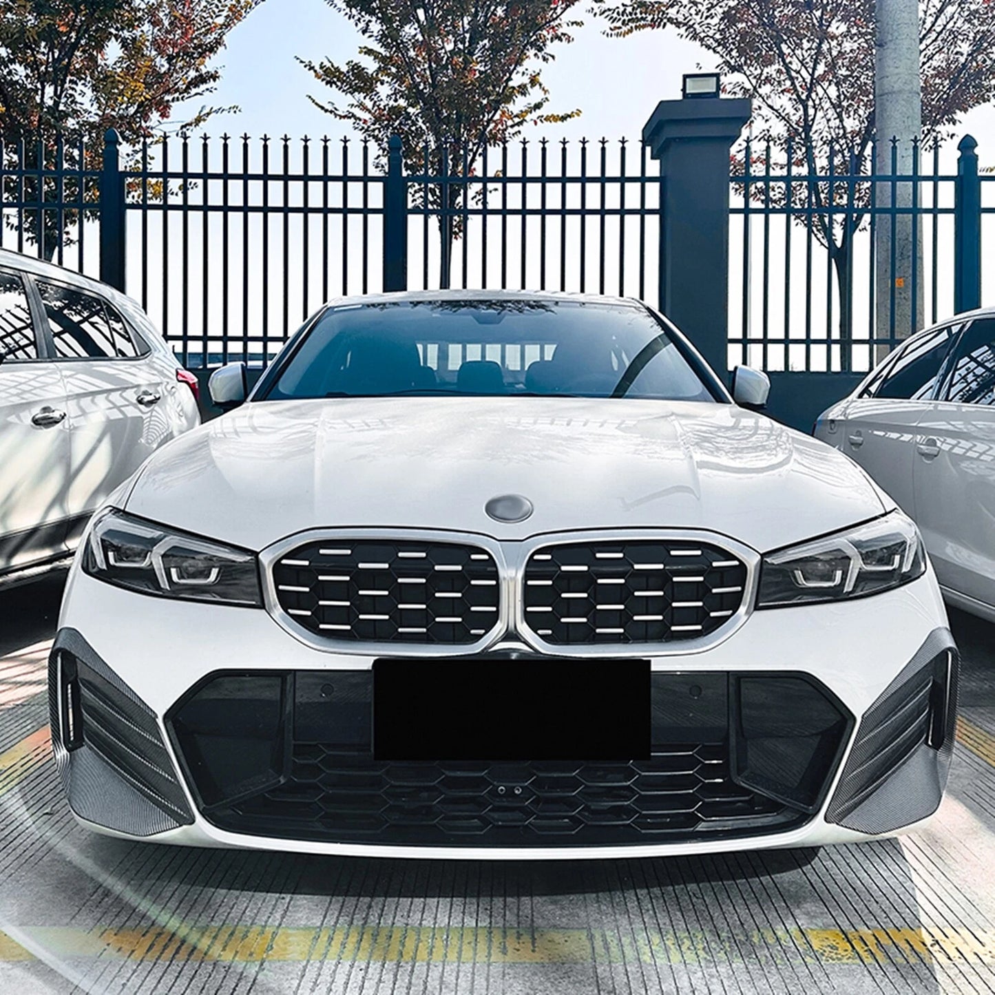 Front Bumper Side Vent Spoiler Grill Cover Kit for BMW G20 G21 (2023-2024)