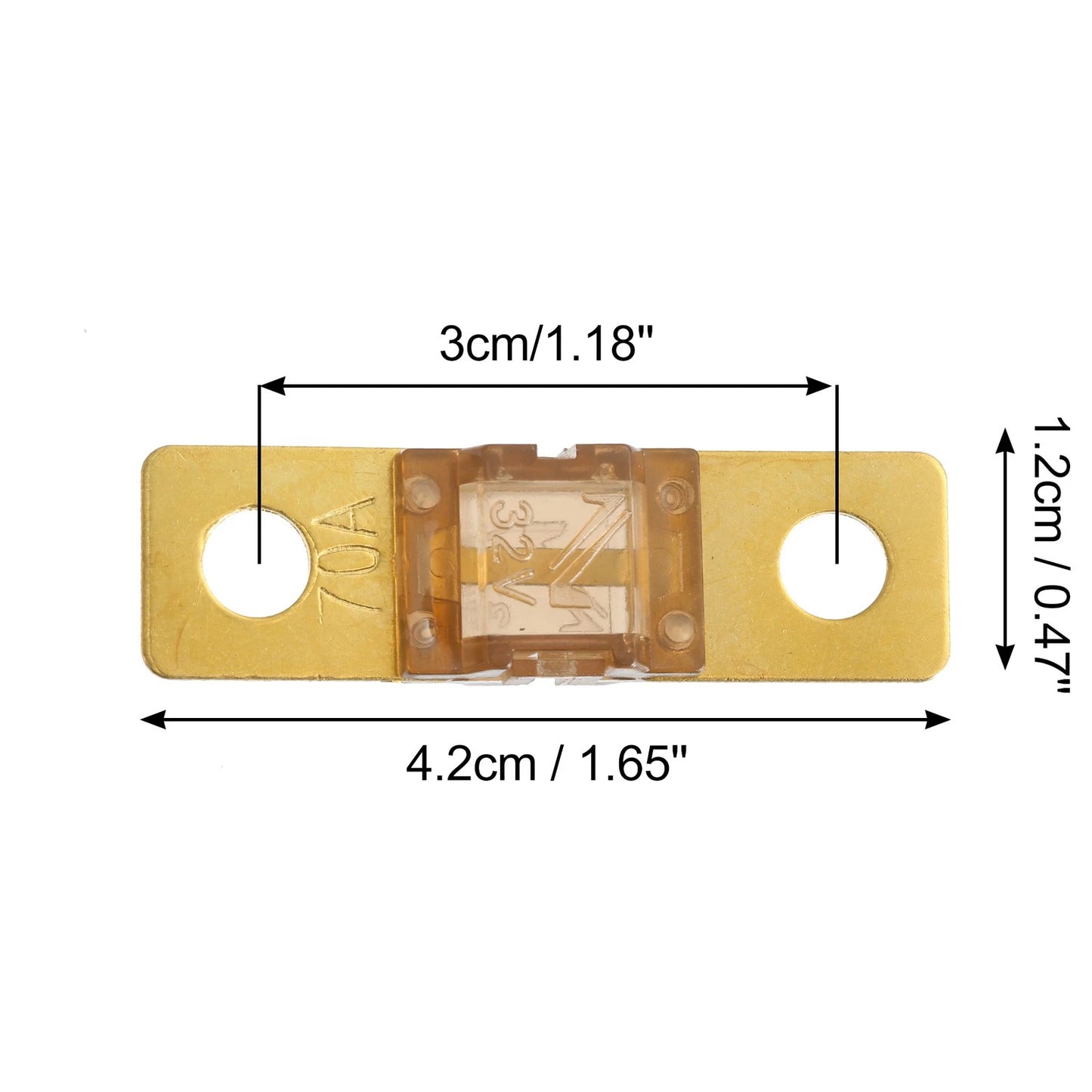 2 x AMI Fuses 70A 32V for Car Truck Motorcycle Boat Audio