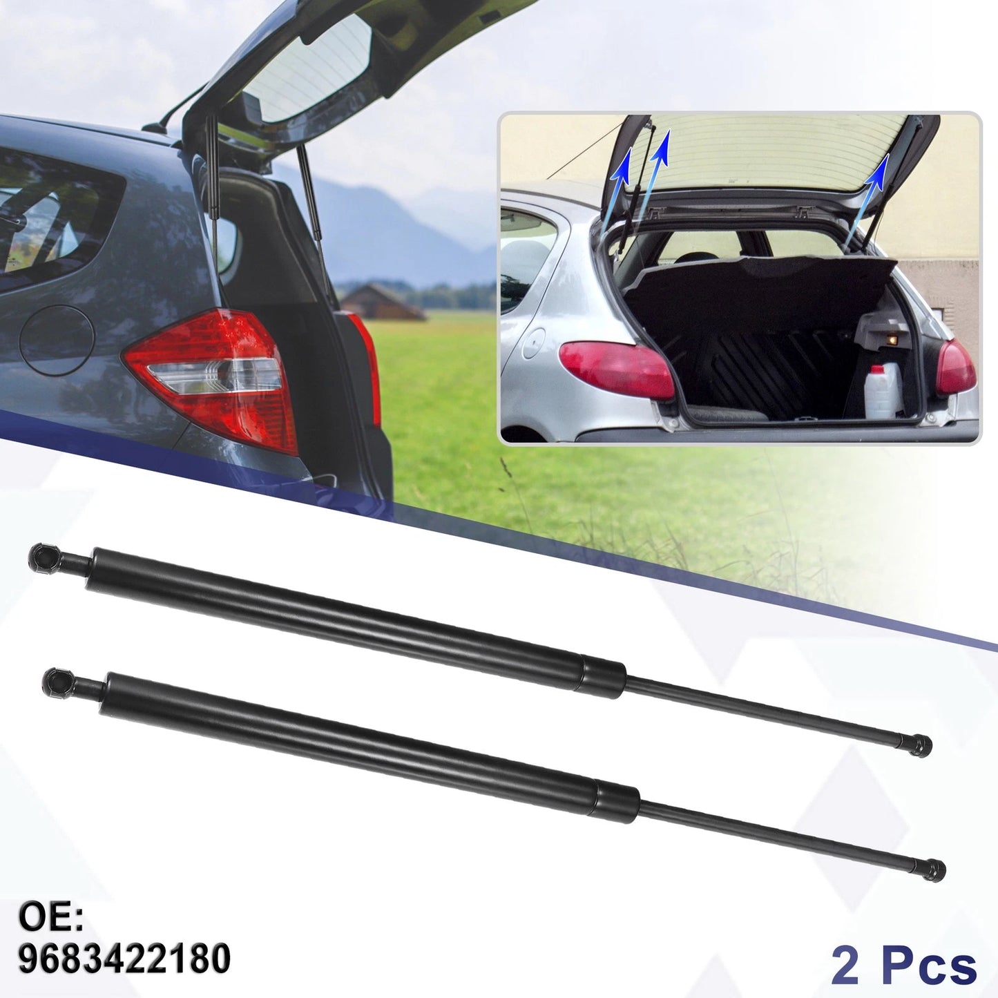 Rear Hatch Lift Supports for Peugeot 308 (2008-2013)