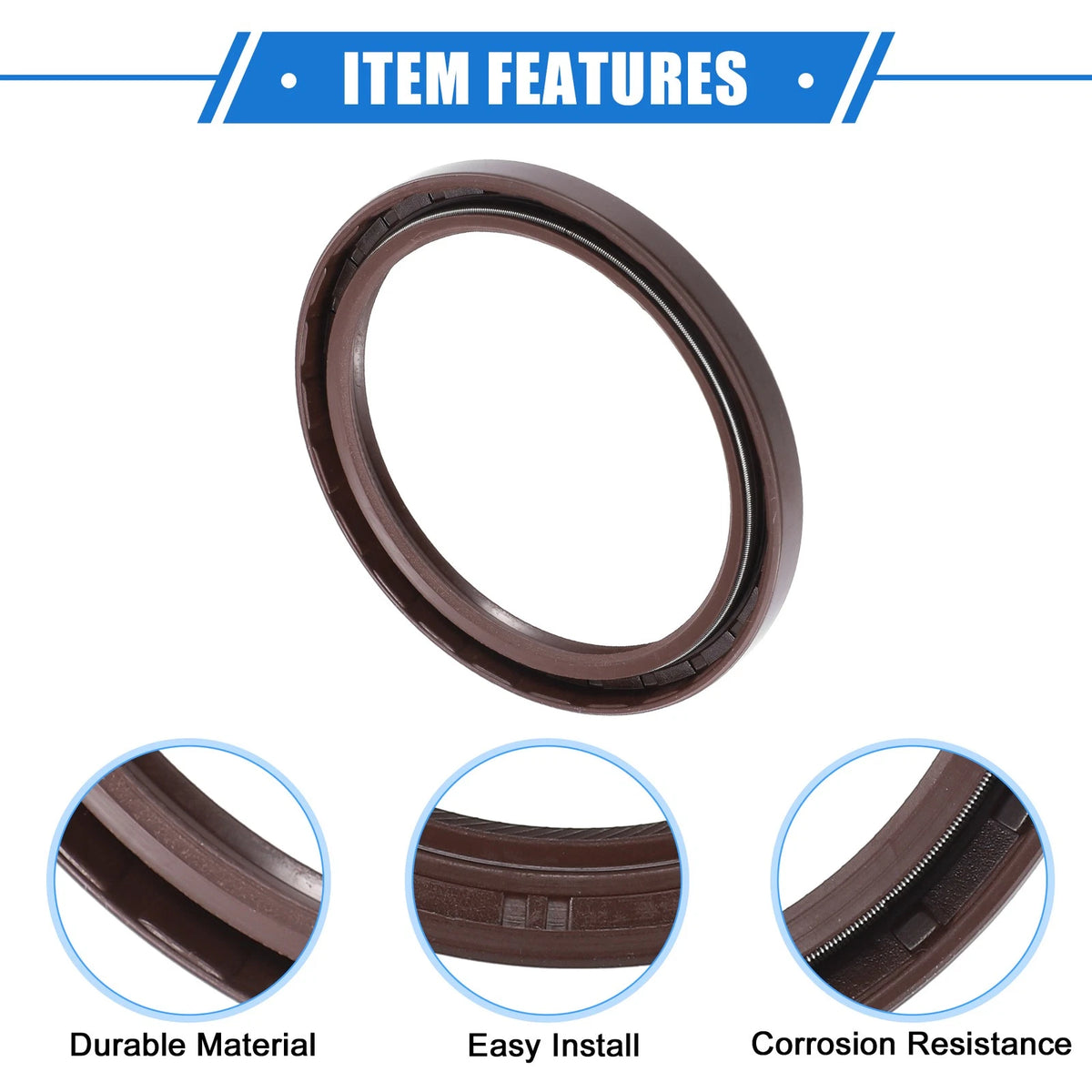 2 x Engine Crankshaft Oil Seals for Toyota Corolla 1.8L (1998-2008)