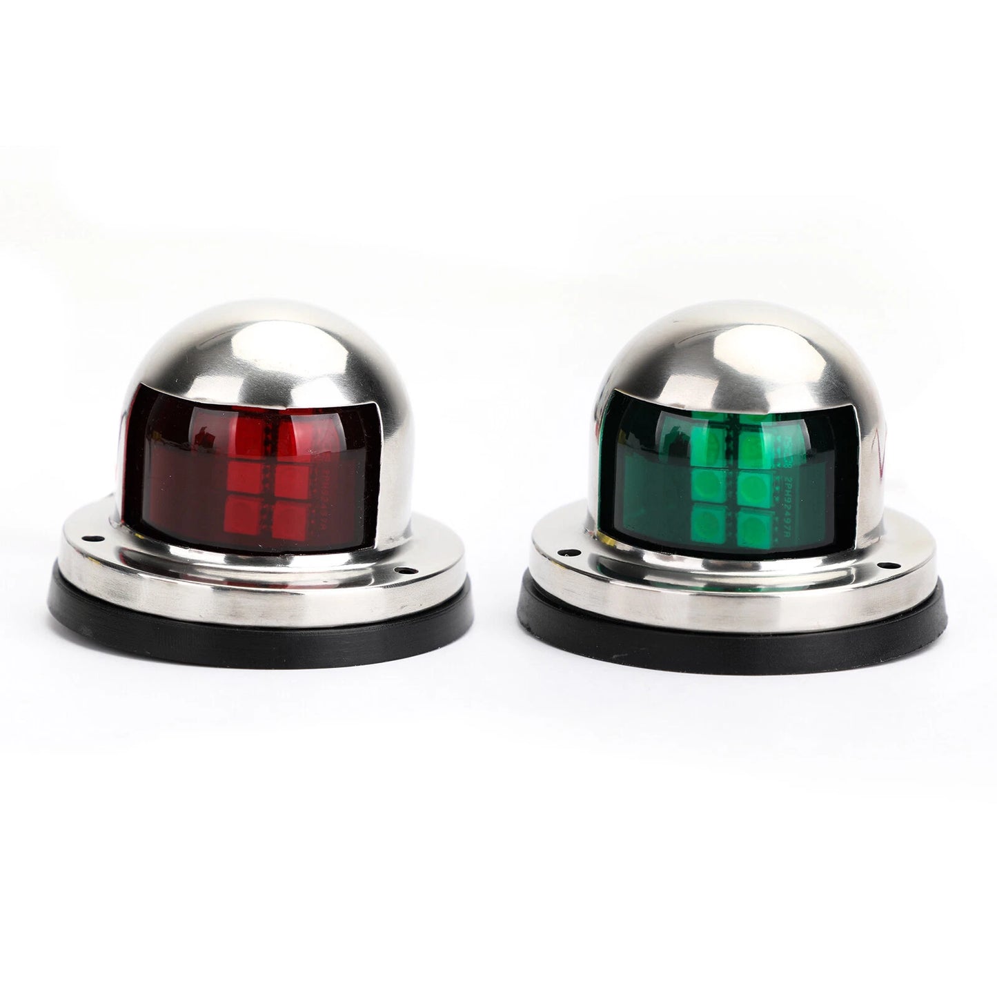 2 x Navigation Lights for Boat 12V Stainless Steel