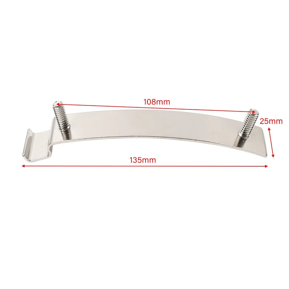 Silver Rear Mudguard Plate Support Bracket for Harley Touring Softail (1999-2024)