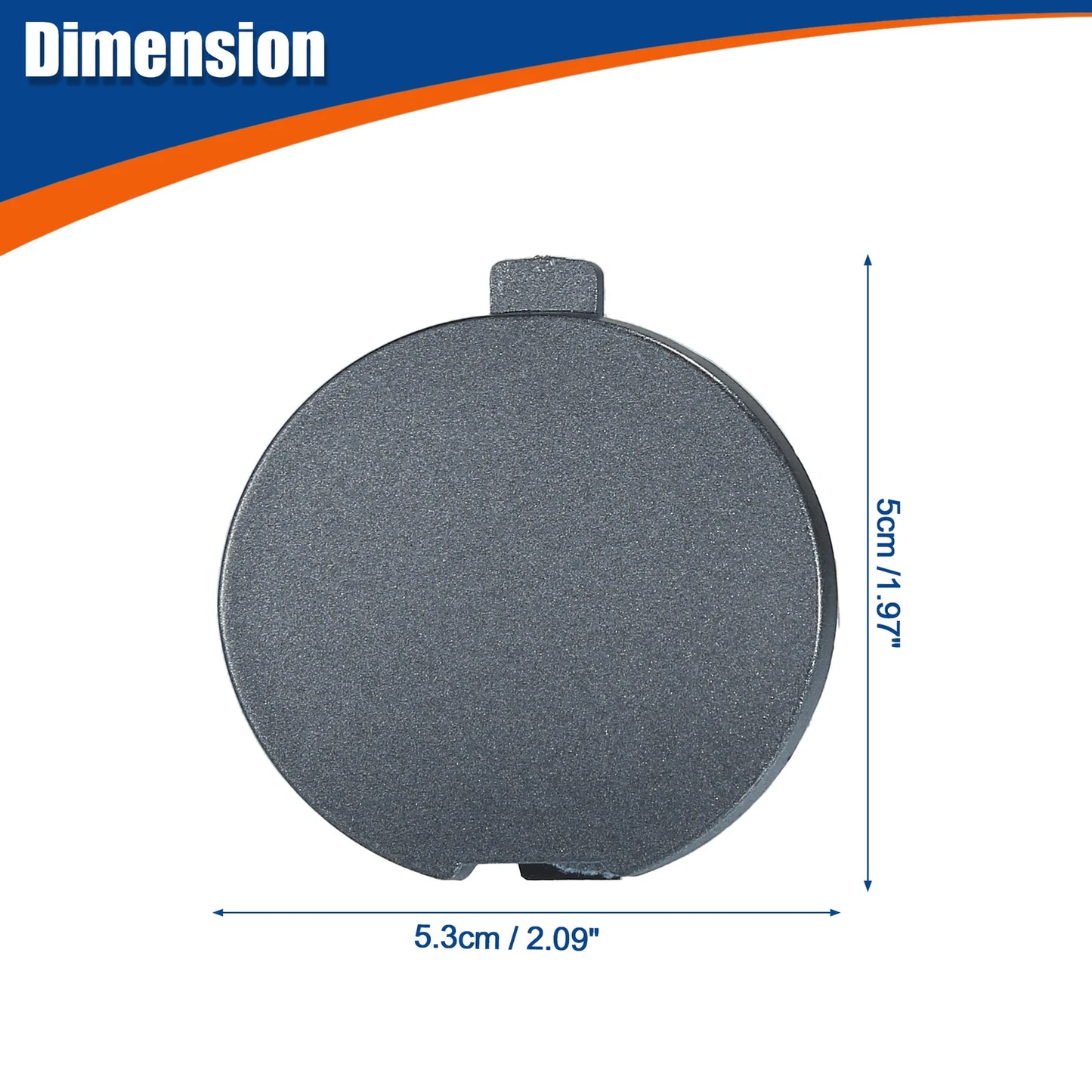 Front Tow Hook Cover for Mazda 6 (2014-2016) Gray