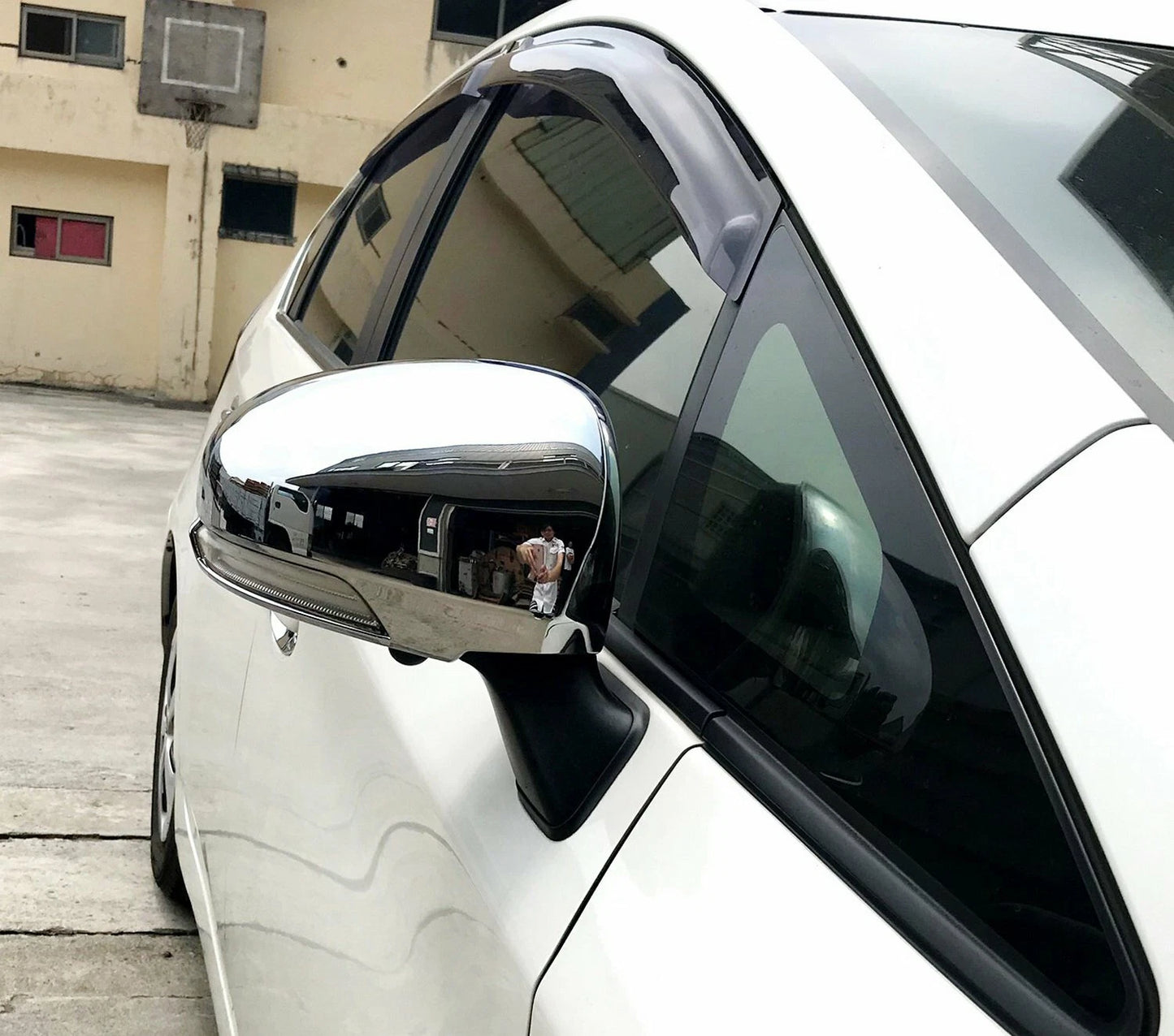 Chrome Side Door Mirror Covers for Toyota Prius (2012-2015)