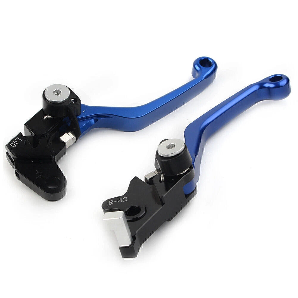 Pivot Clutch Brake Levers Blue for Suzuki DRZ400S DRZ400SM DRZ400E (00-22)