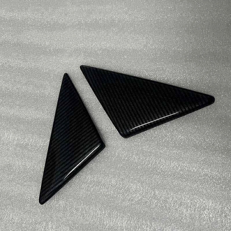 Carbon Fiber ABS Side Triangle View Mirror panel Trim For Mazda RX7 FC3S 1993-95