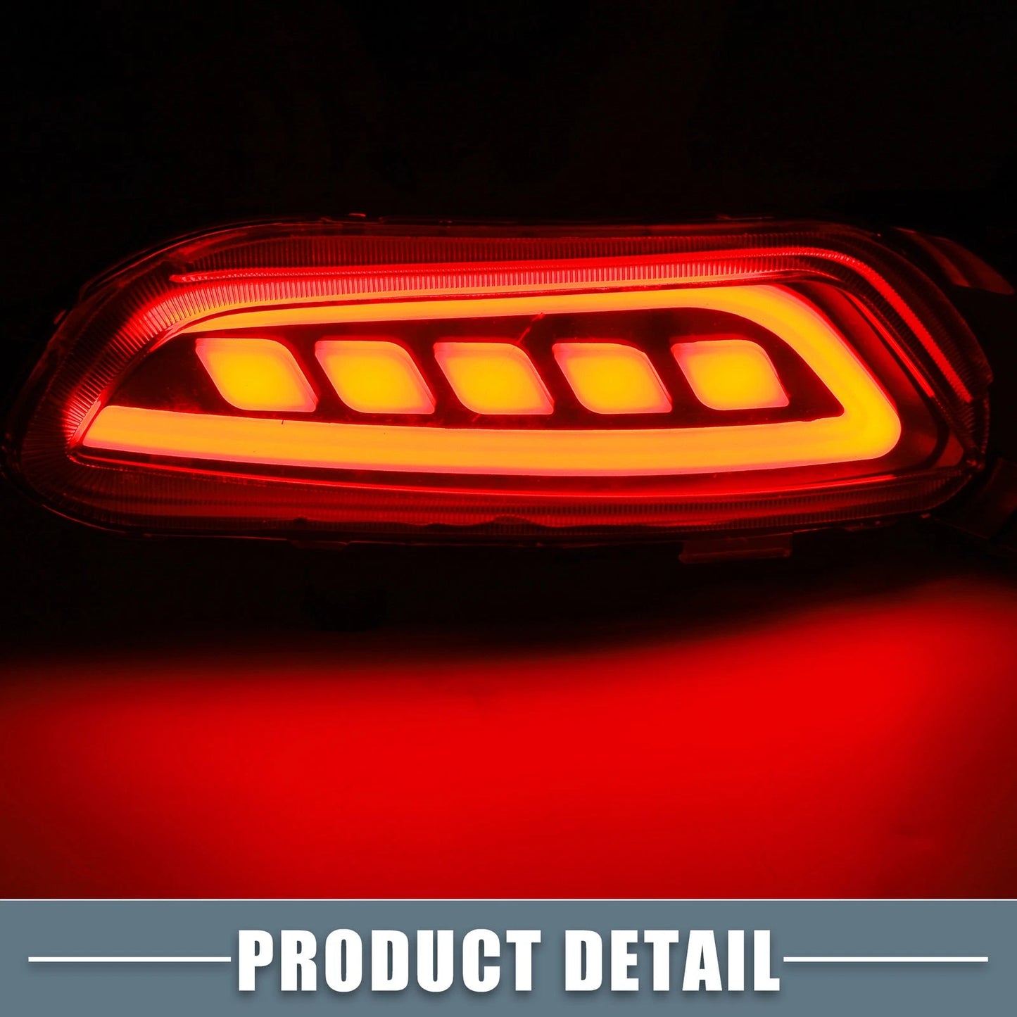 LED Rear Bumper Reflector Turn Signal Brake Light for Mazda CX-3 (2016-2017)