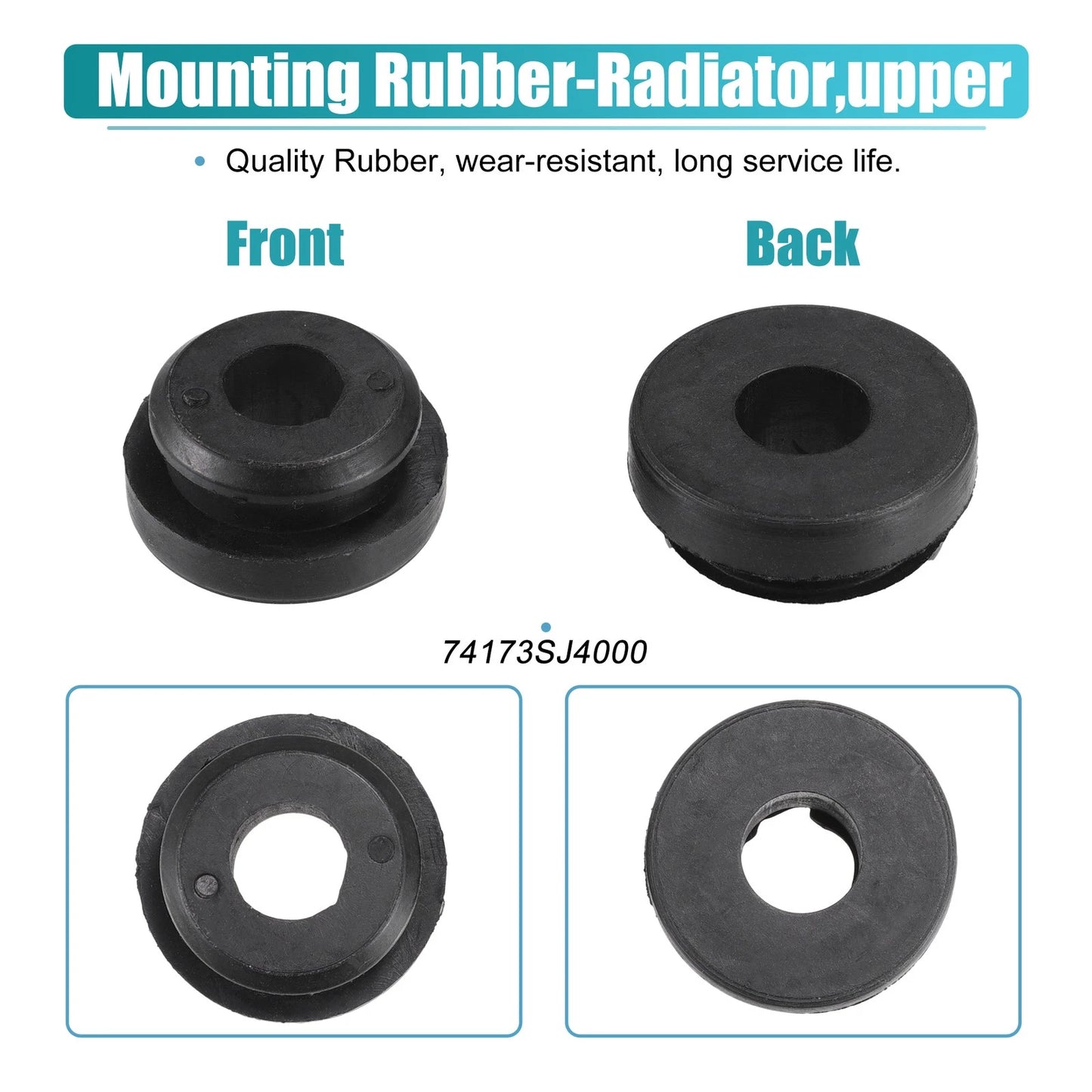 2 x Upper Radiator Mount Insulators for Honda Accord (1990-2020)