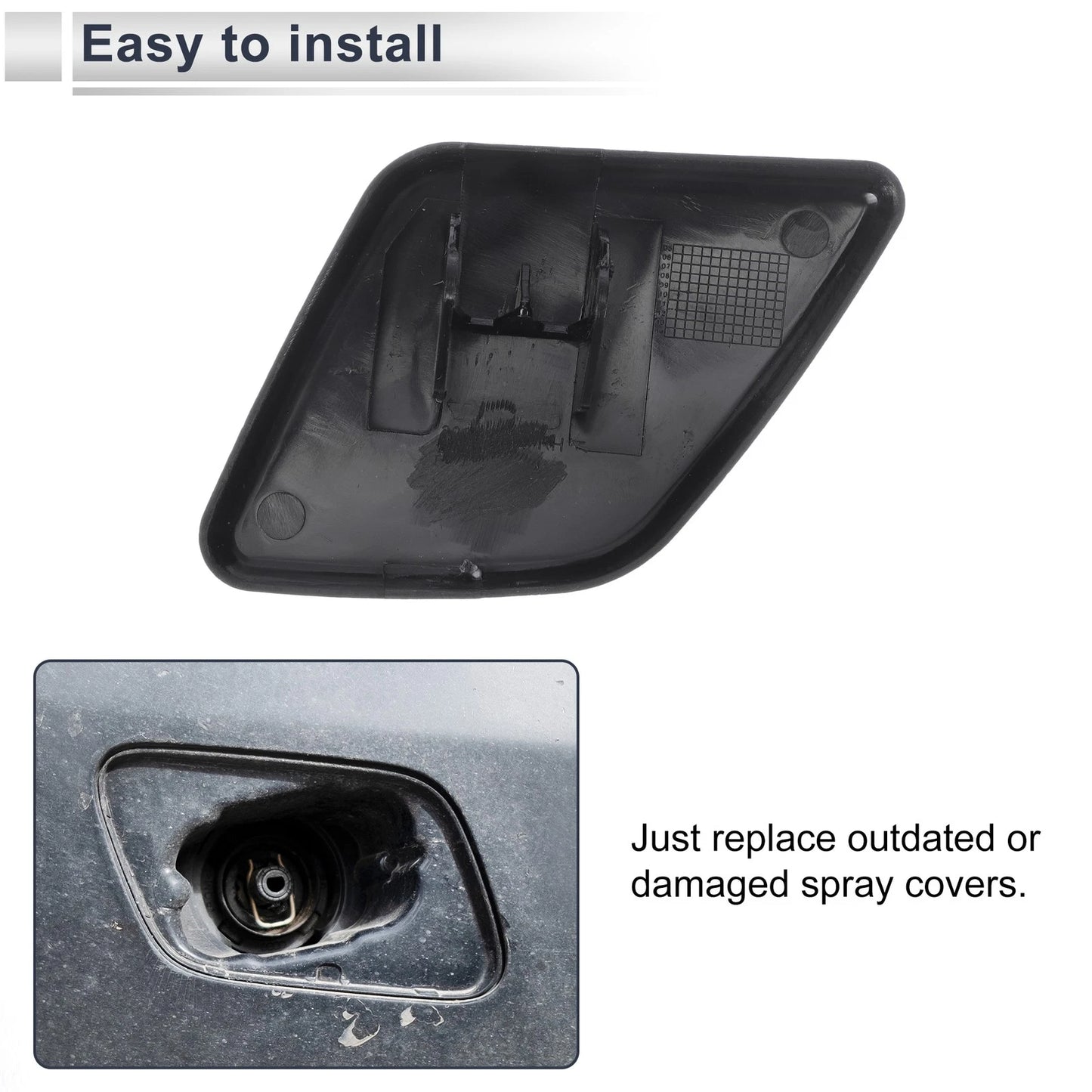 Front Right Bumper Headlight Washer Nozzle Cover for Volvo XC90 (2003-2015)