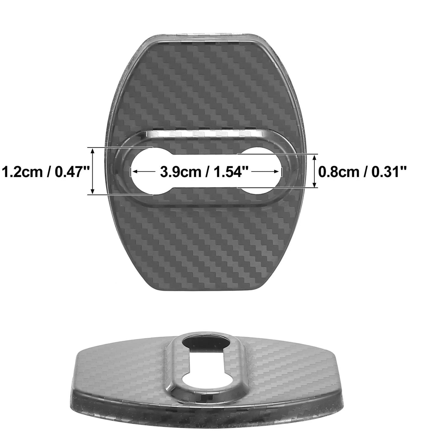 4pcs Car Door Lock Latches Striker Cover Protector Caps for Toyota Black Gray