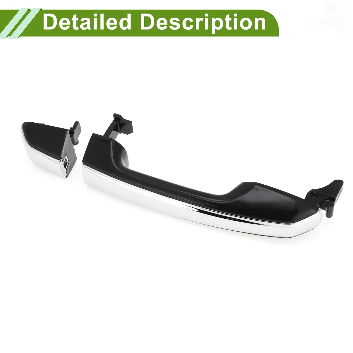 Silver Tone Front Right Exterior Door Handle for Toyota Lexus GX460 4Runner