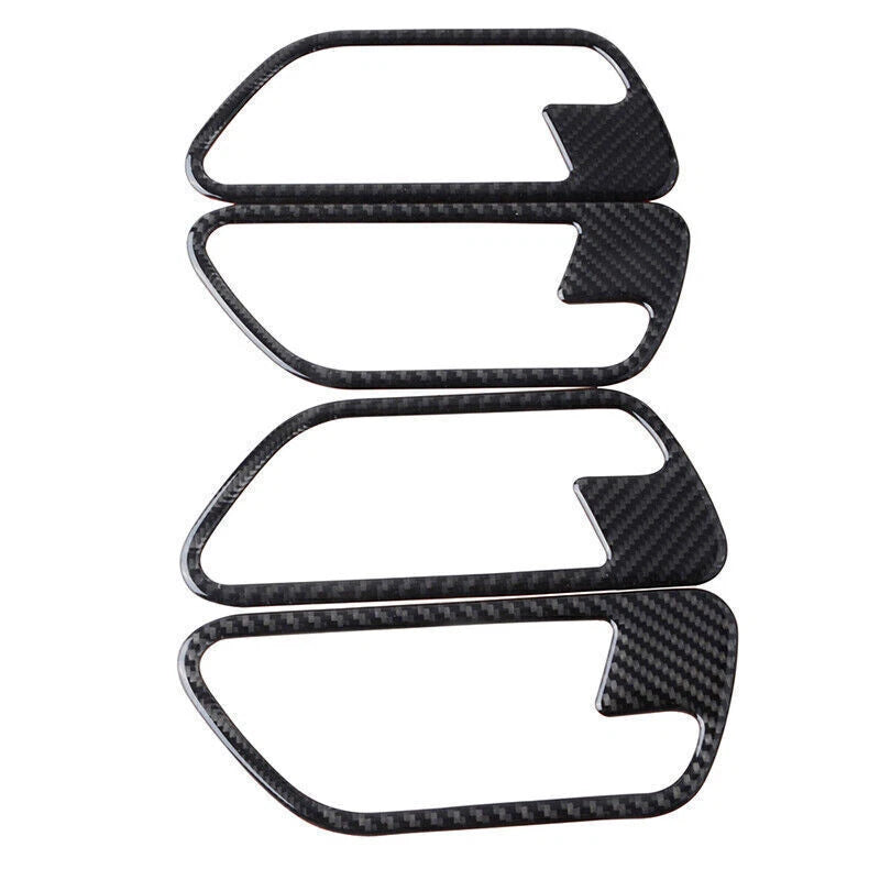 4 x Carbon Fiber Door Handle Panels Decals for BMW F30 F34 (2012-2019)