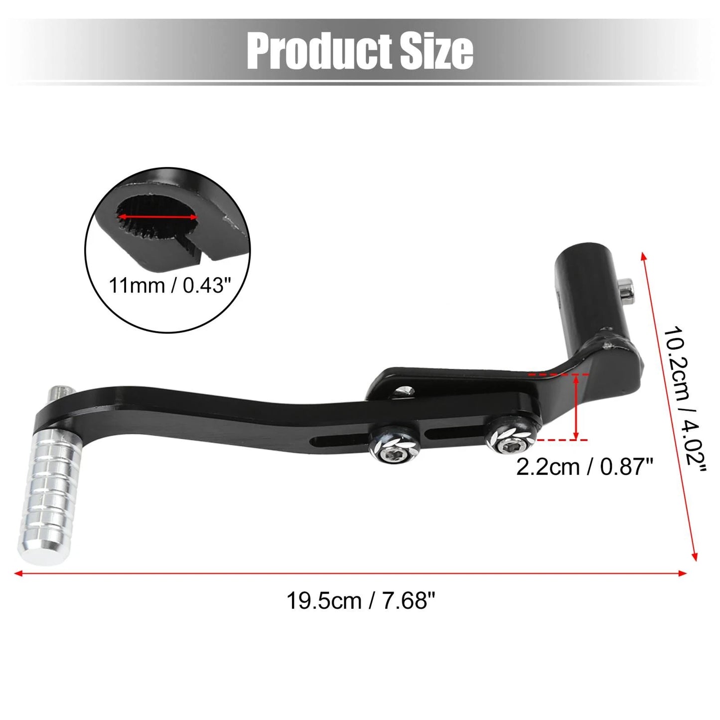 0.43" Gear Shift Lever for Motorcycle