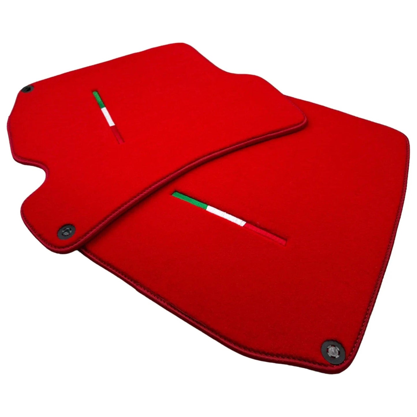 Red Floor Mats for Ferrari Roma (2021-2024) - AutoWin Brand Italian Edition