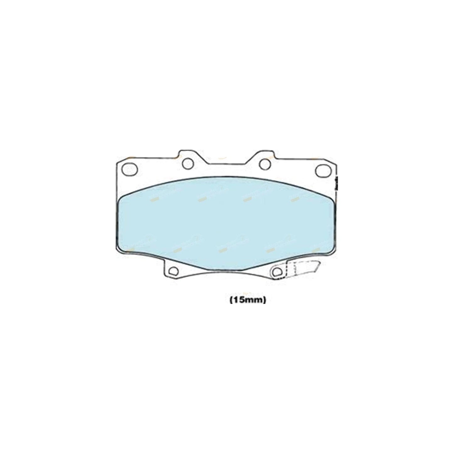 Front Slotted Disc Rotors Pads for Toyota FJ80 HDJ80 HZJ80 (1990–1992)