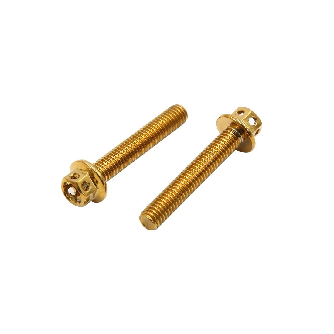 6pcs Gold Stainless Steel Motorcycle Bolts Screws M6x35mm for Motorcycle