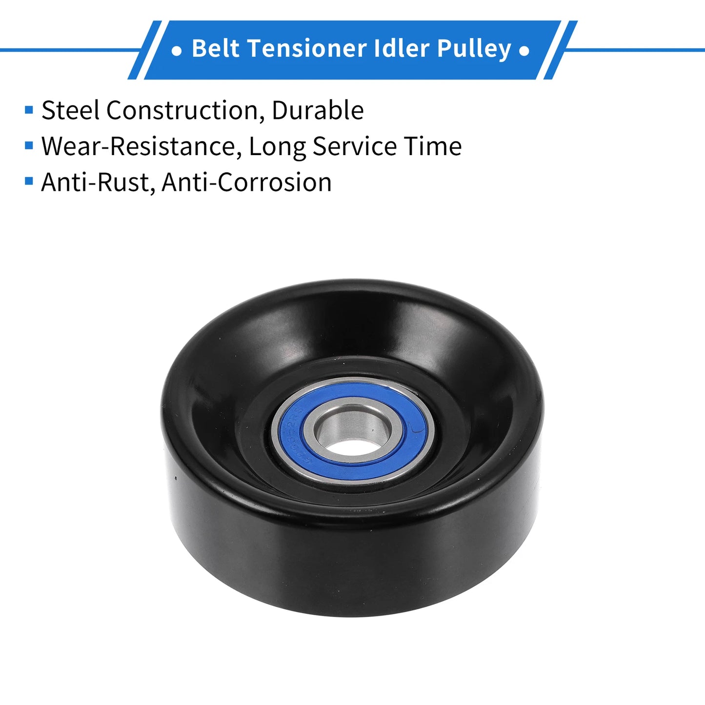 Drive Belt Idler Pulley for Ford F-250 F-350 E-250 (2002-2014) 1 x Pc