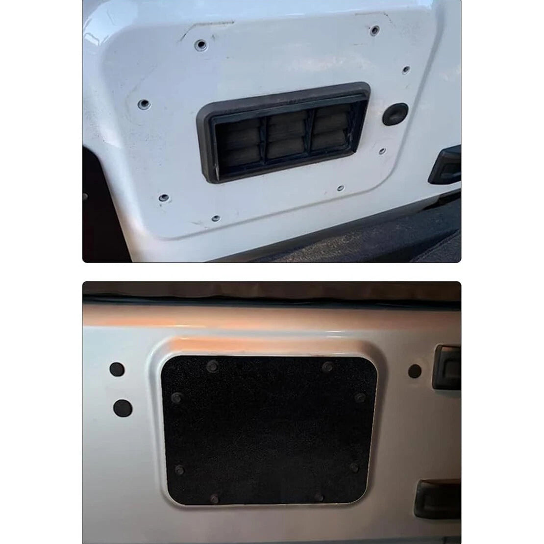 Tailgate Vent Plate Spare Tire Delete for Jeep Wrangler JK JKU (2007-2017)