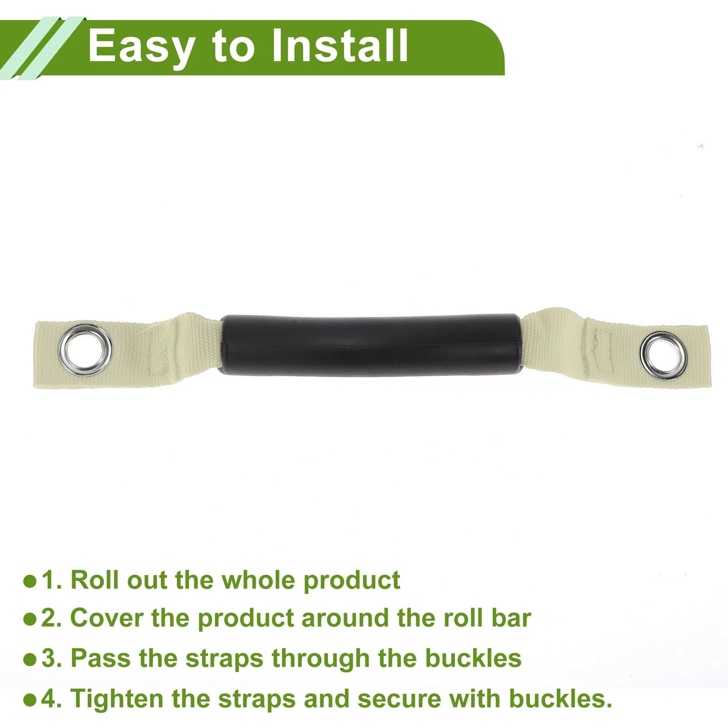 Roll Bar Grab Handles for Jeep Wrangler (2018-2030) Black Beige