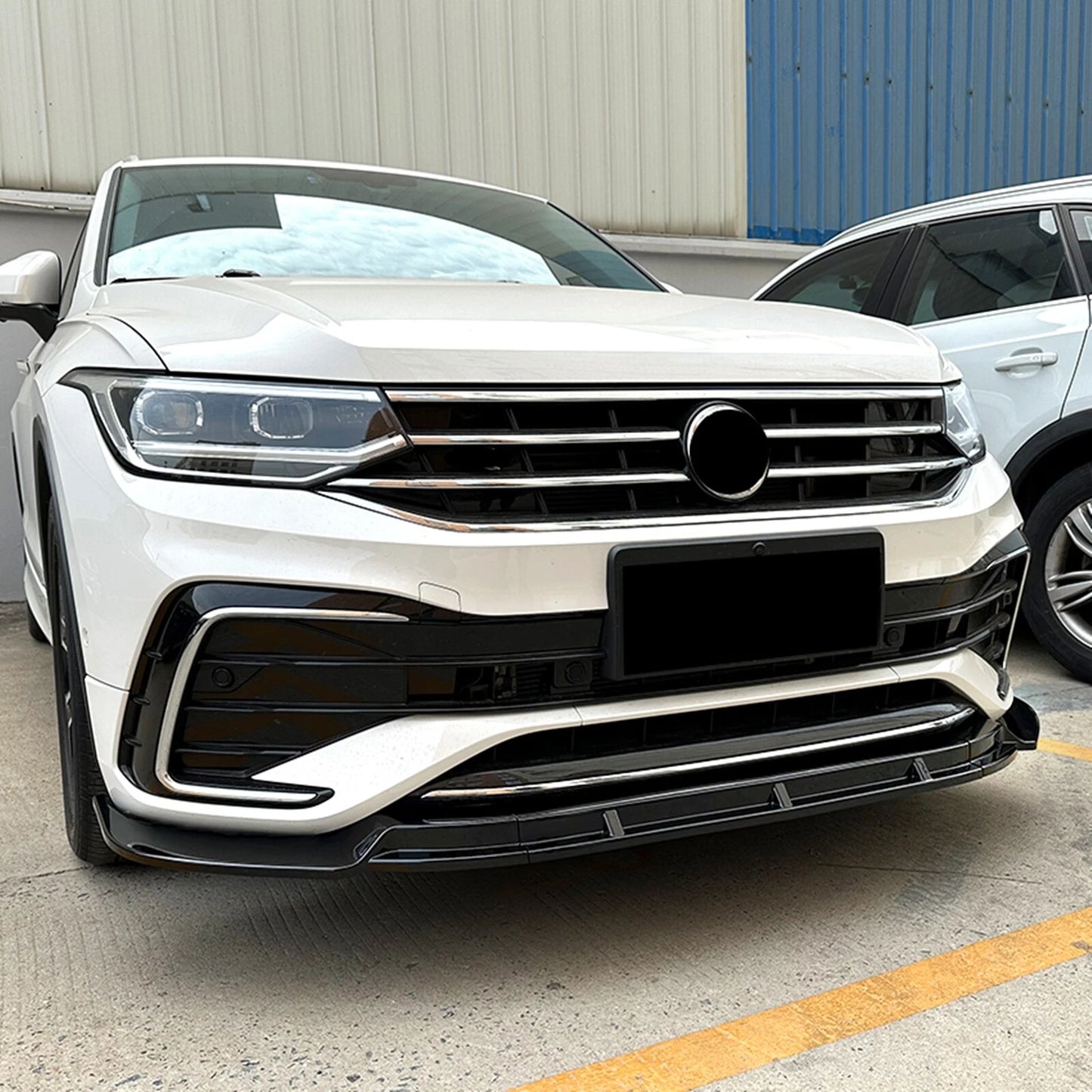 Front Bumper Spoiler Lip Kit for VW Tiguan R Line (2021-2023)
