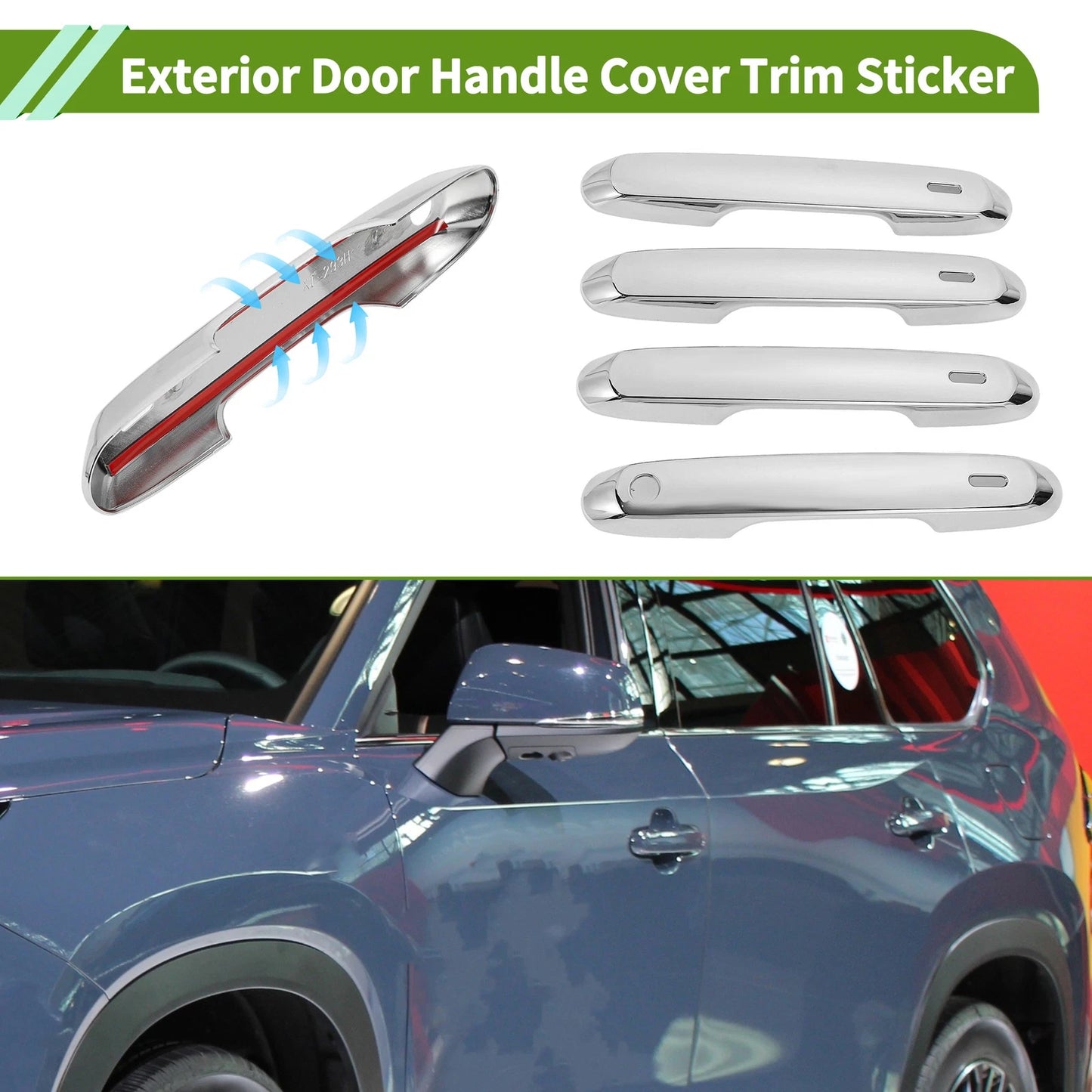 Exterior Door Handle Cover Trim for Toyota Grand Highlander (2024–2025)