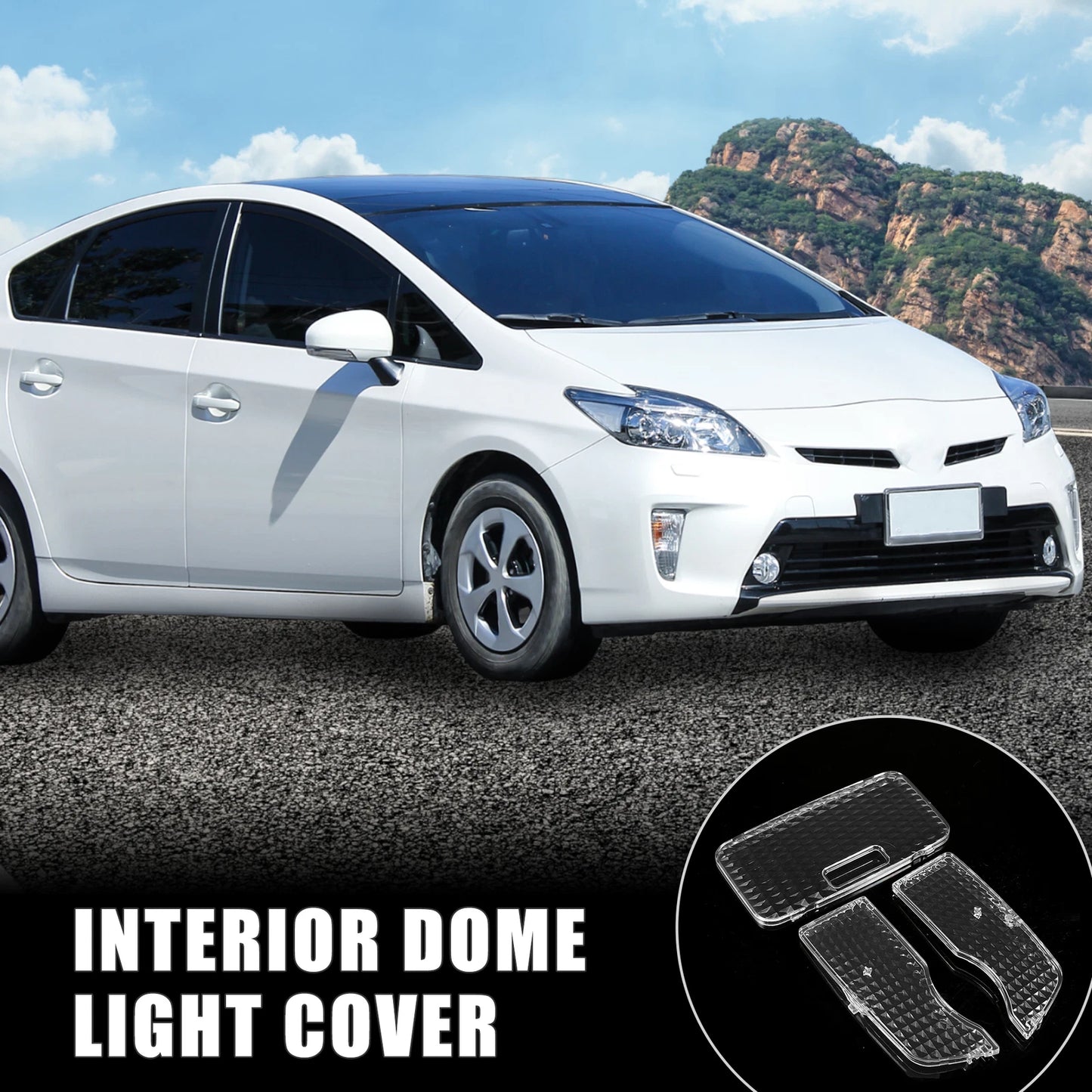 Interior Dome Light Lens Covers for Toyota Prius E G L S 1.8L (2010-2015)