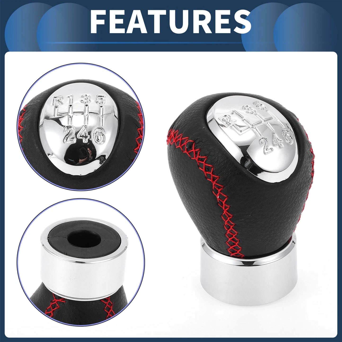 6 Speed Manual Gear Shift Knob for Mazda 3 BK (2003-2008)