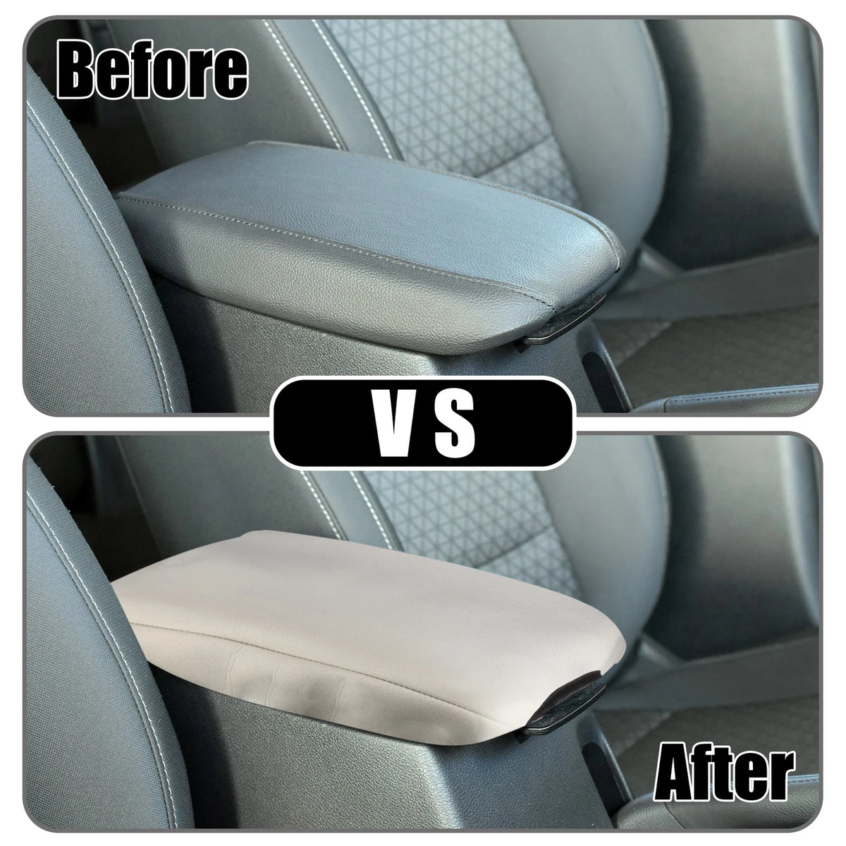 Beige Center Console Armrest Cover for Ford F-150 (2021-2023)