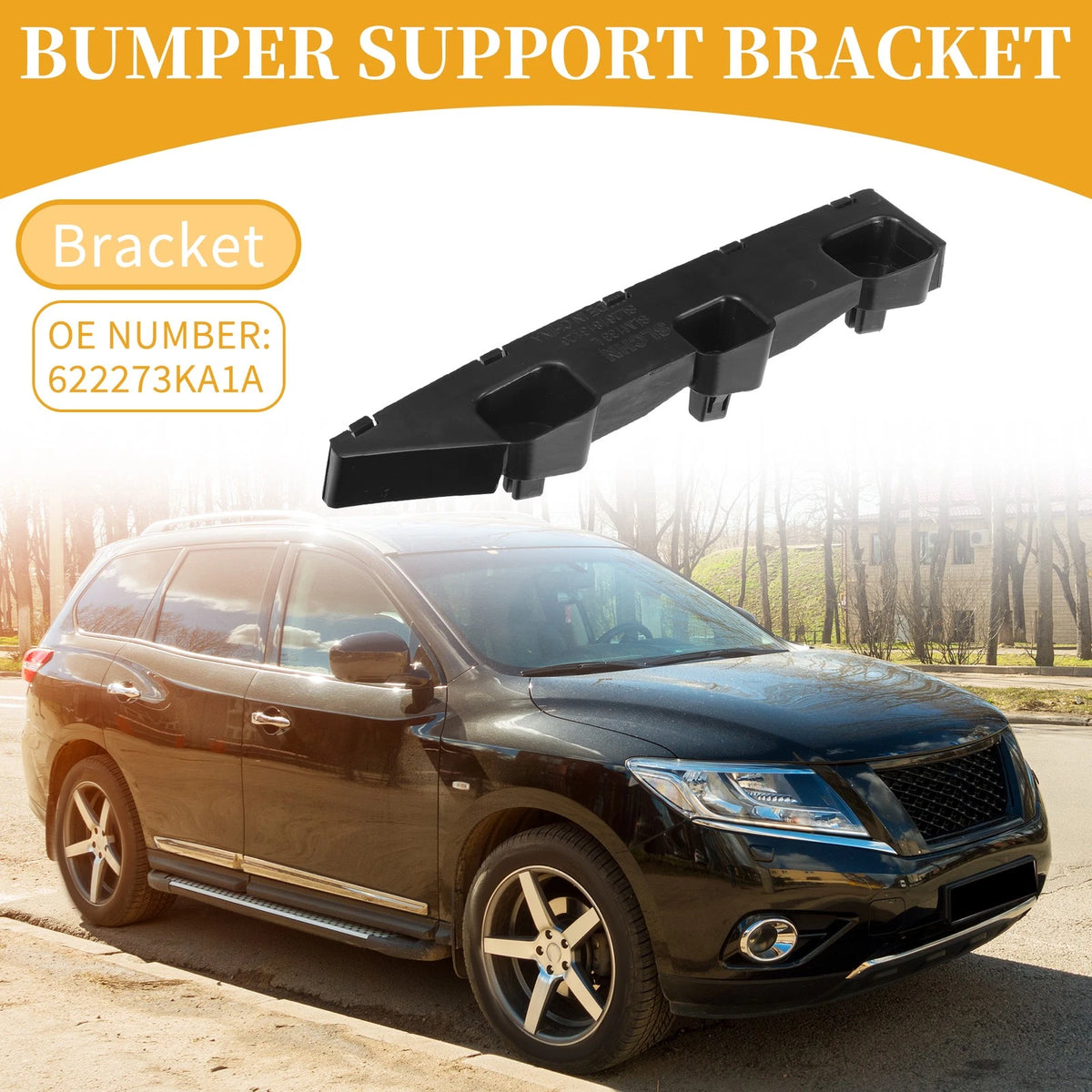 LH Front Bumper Support Bracket for Nissan Pathfinder (2013-2020) 1 Pc