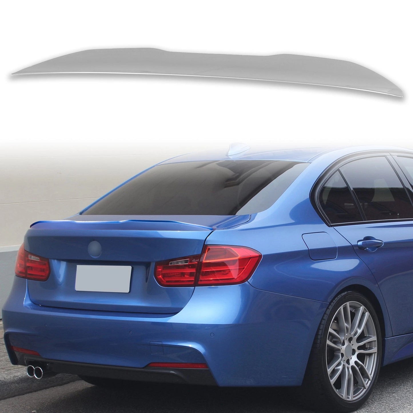 ABS Boot Spoiler for BMW 3 Series F30 2012-2018 Glacier Silver (2012-2018)