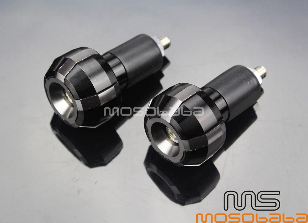 22mm 7/8" CNC Bar End Hand Grips Plugs for Kawasaki Motorcycle