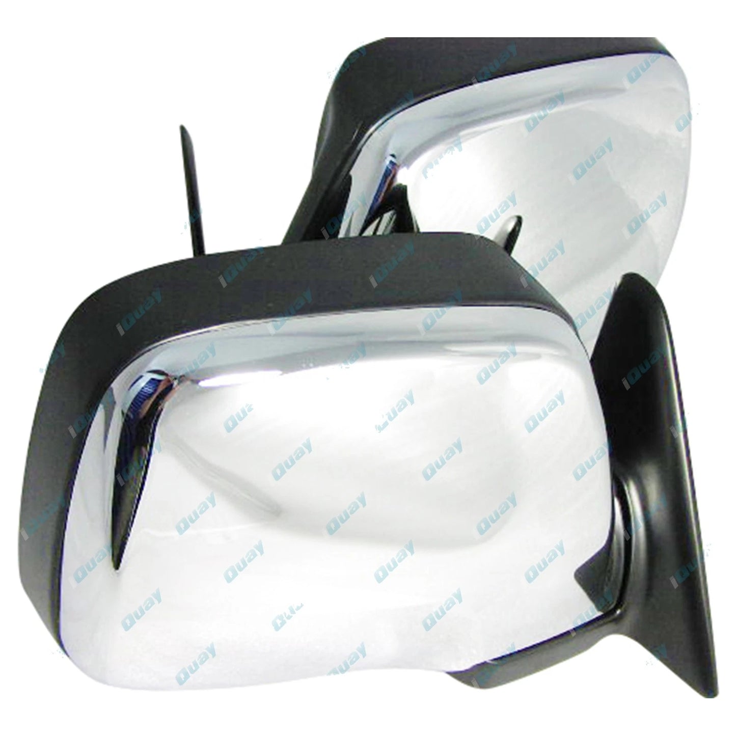 Chrome Electric Door Mirrors Pair for Toyota Landcruiser 80 Series (1990-1998)