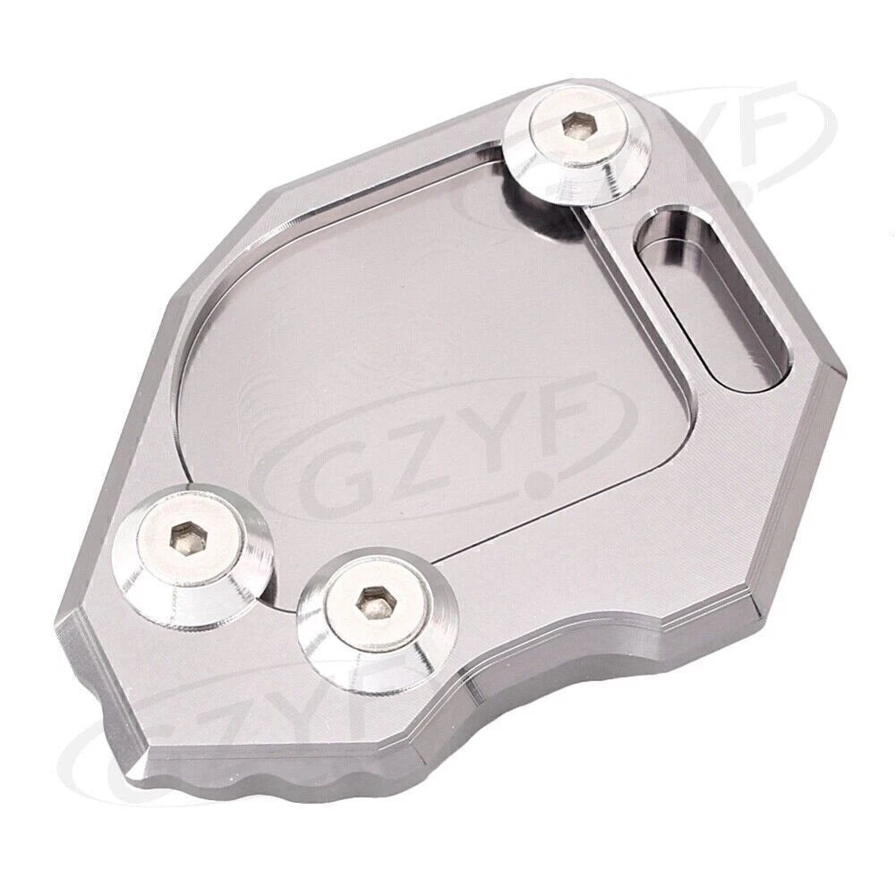 Kickstand Side Stand Plate Pad for BMW F800GS (2008-2014) - Silver