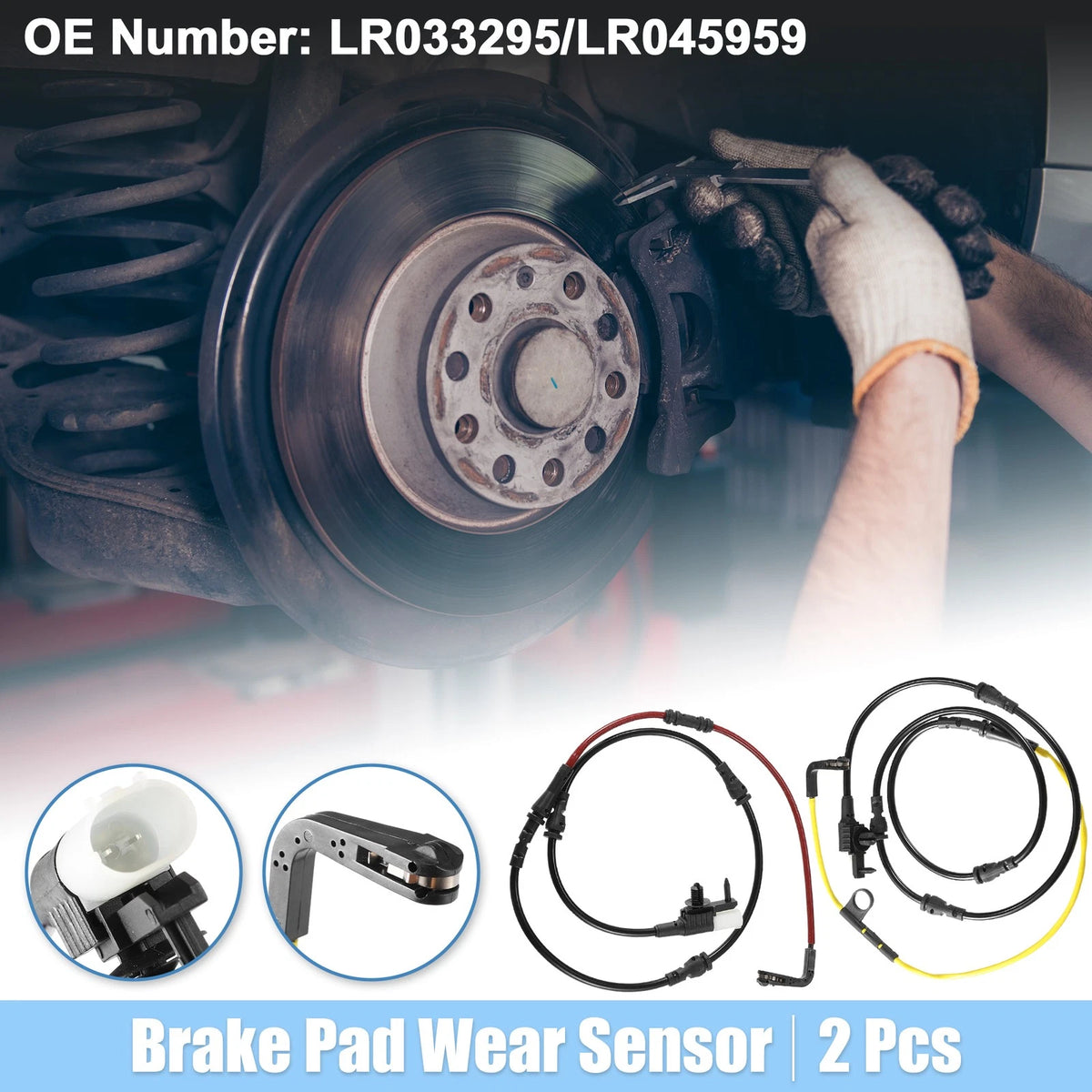 Brake Pad Wear Sensor Lead for Land Rover Black Red Yellow