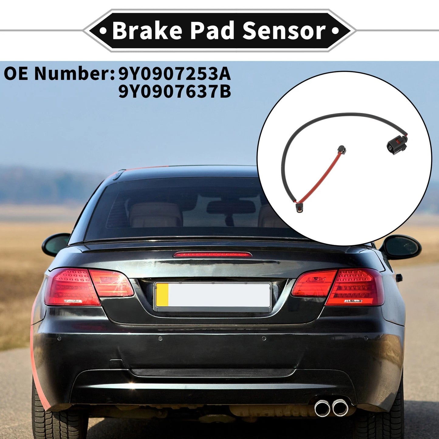 1pc Front Brake Pad Wear Sensor for Porsche Cayenne (2017 - 2024)