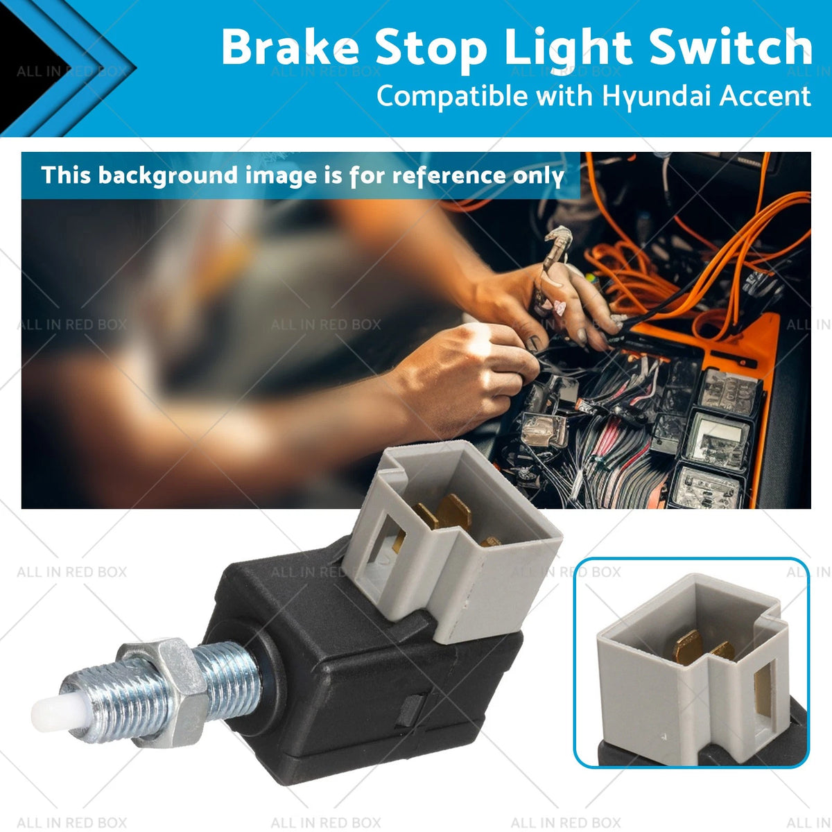Brake Stop Light Switch for Kia Soul, Hyundai Accent, Santa Fe (1998-2021)