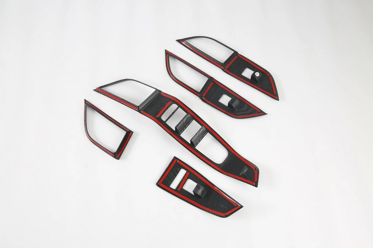 Door Window Lift Panel Switch Carbon Fiber Cover Trim for Nissan Rogue (2021-2023)